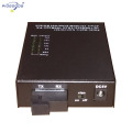 10/100M single mode 4 ethernet ports optic fiber media converter